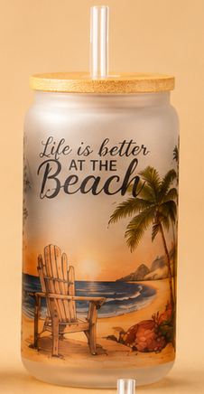Verre givré- Life is better at the beach