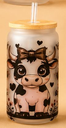 Verre givré- Vache