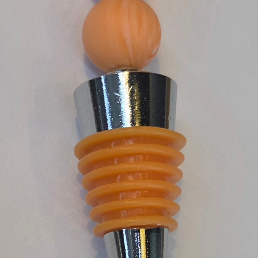 Bouchon à vin- Fleur orange