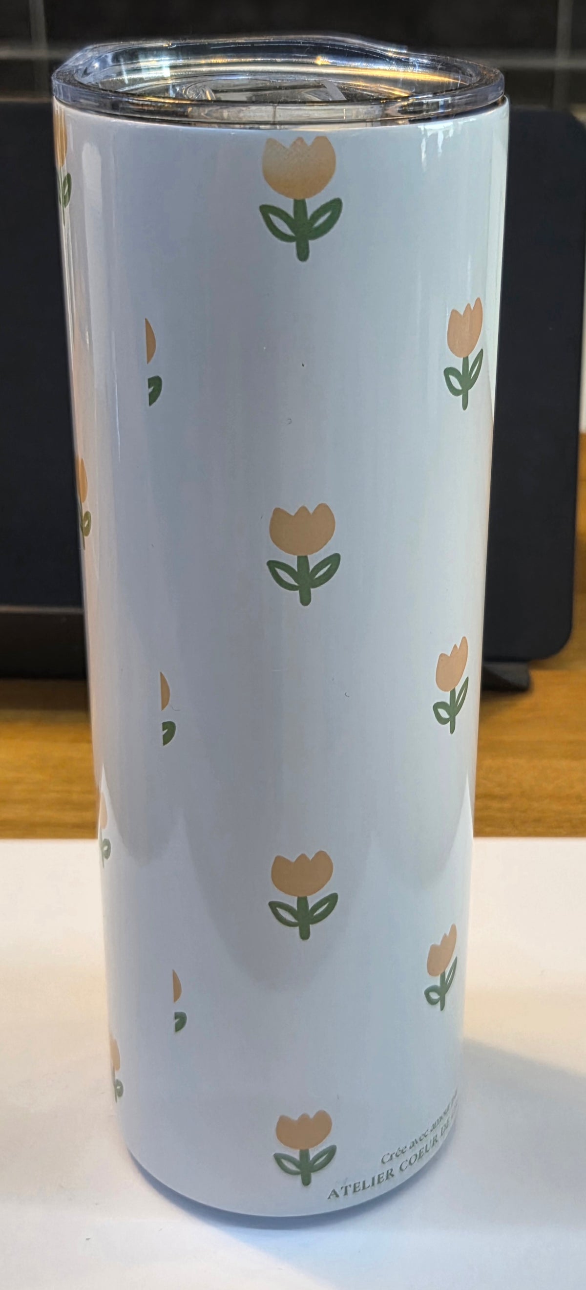 Tumbler isothermique- Fleur jaune