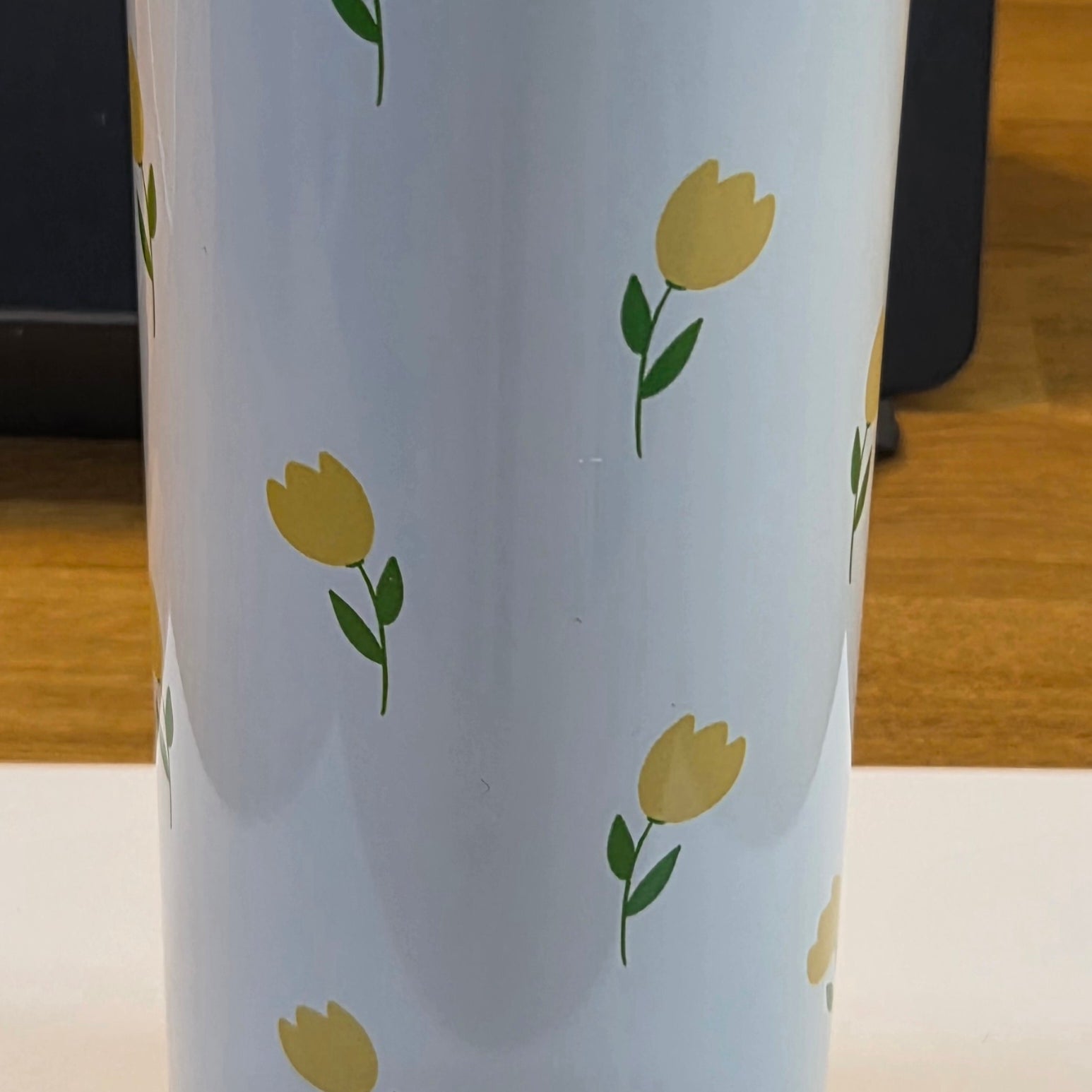 Tumbler isothermique- Fleur orange