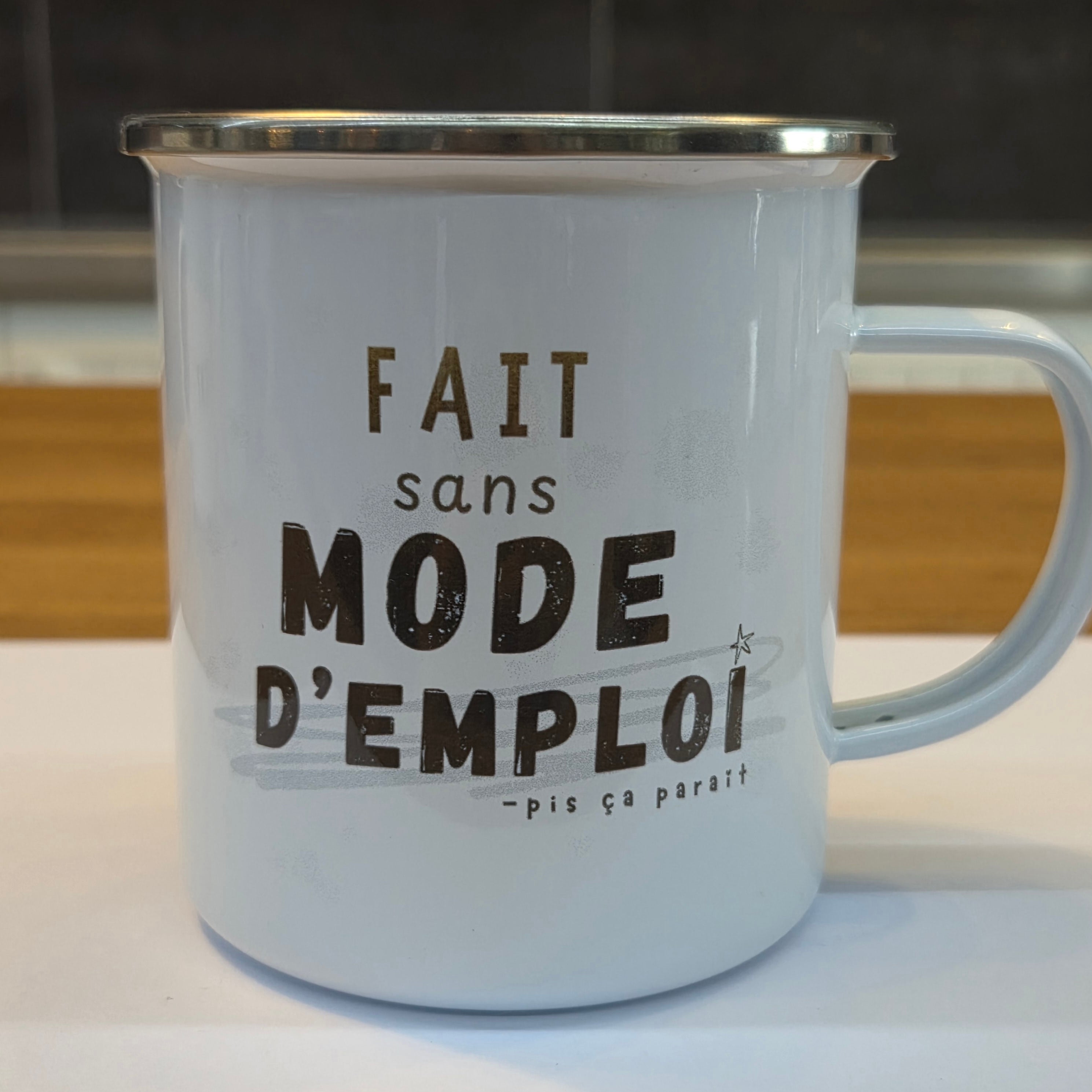 Tasse café aluminium- Fait sans mode d'emploi