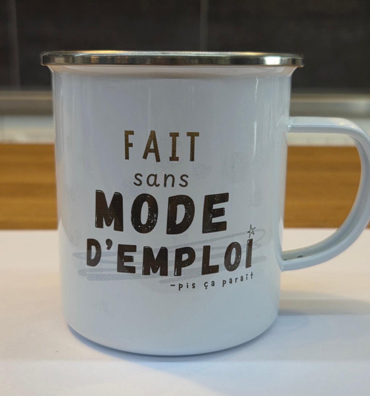 Tasse café aluminium- Fait sans mode d'emploi