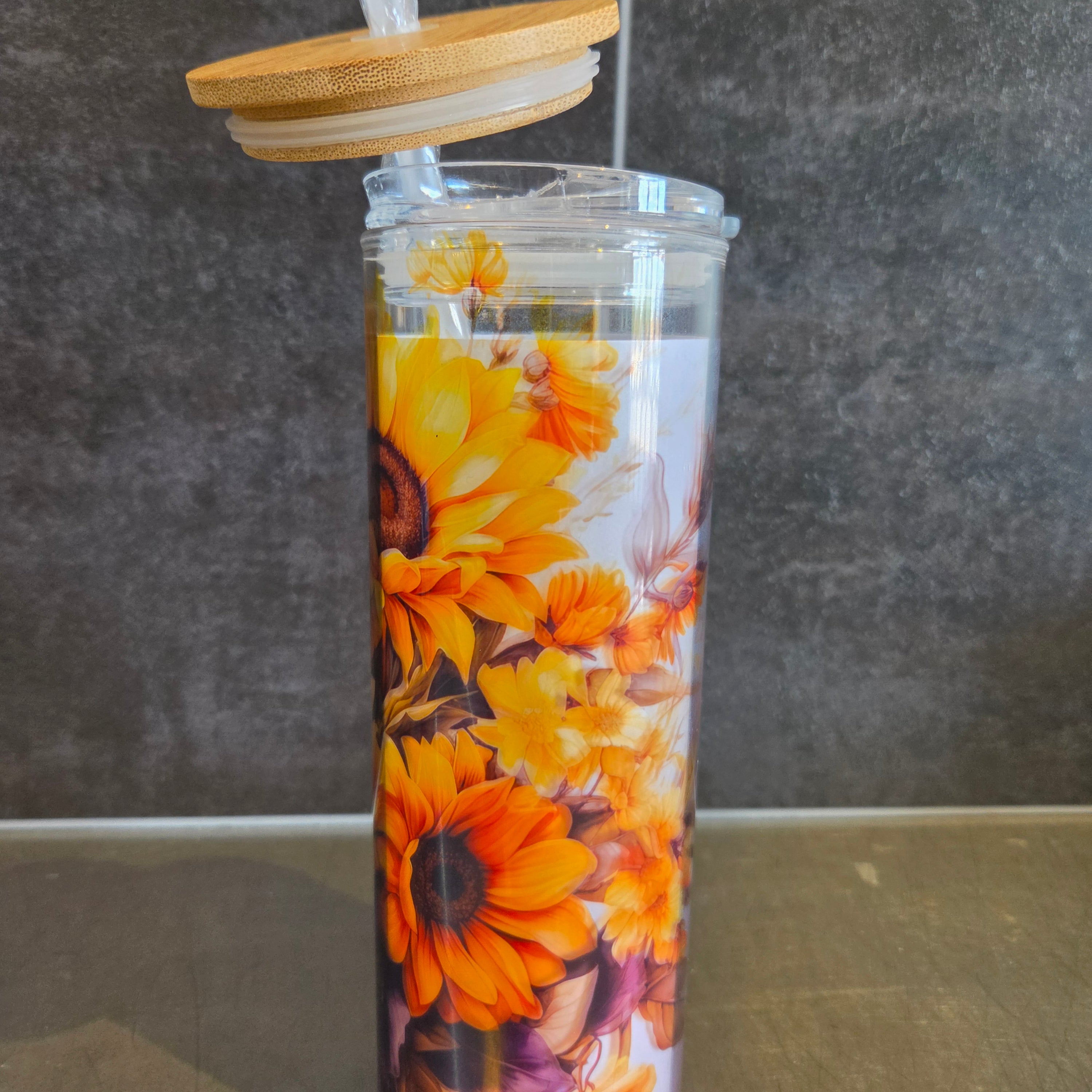Verre en vitre- Tournesols