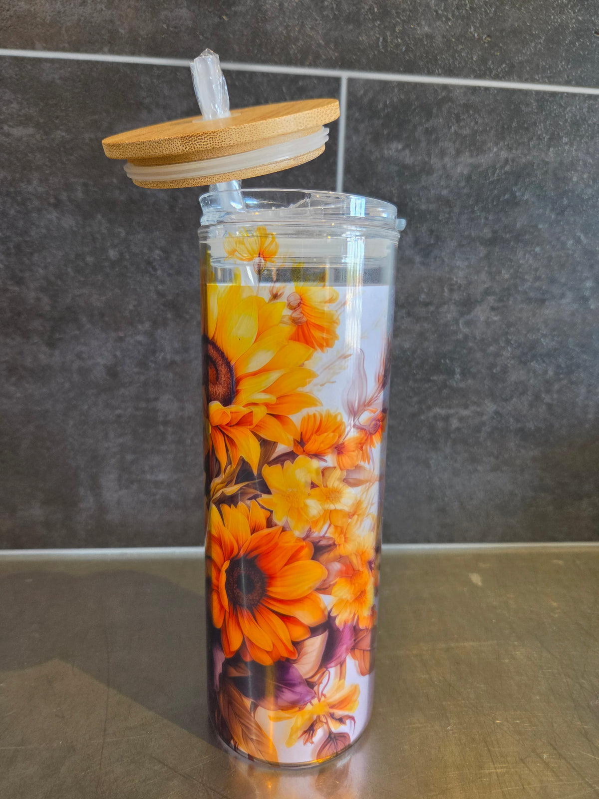 Verre en vitre- Tournesols