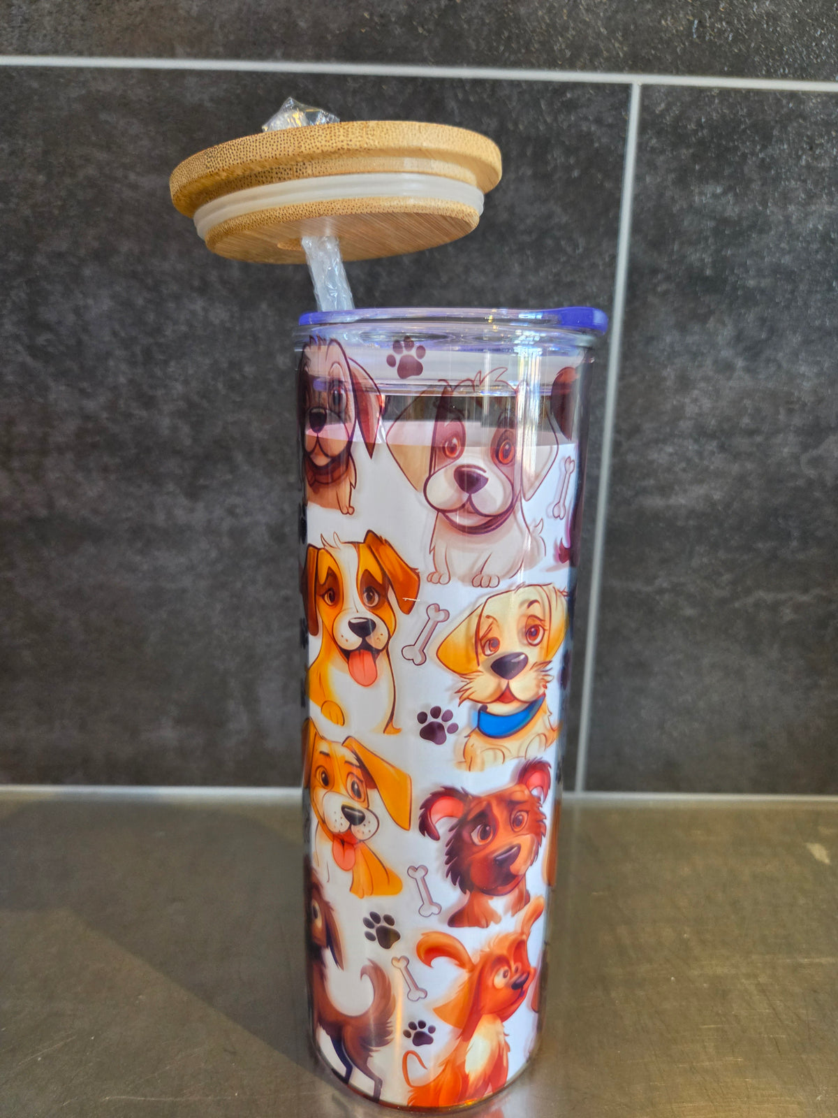 Verre en vitre- Chiens