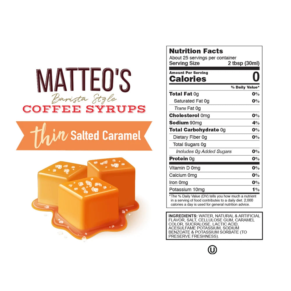 Matteo's - Sirop Café | Caramel Salé 750 ml