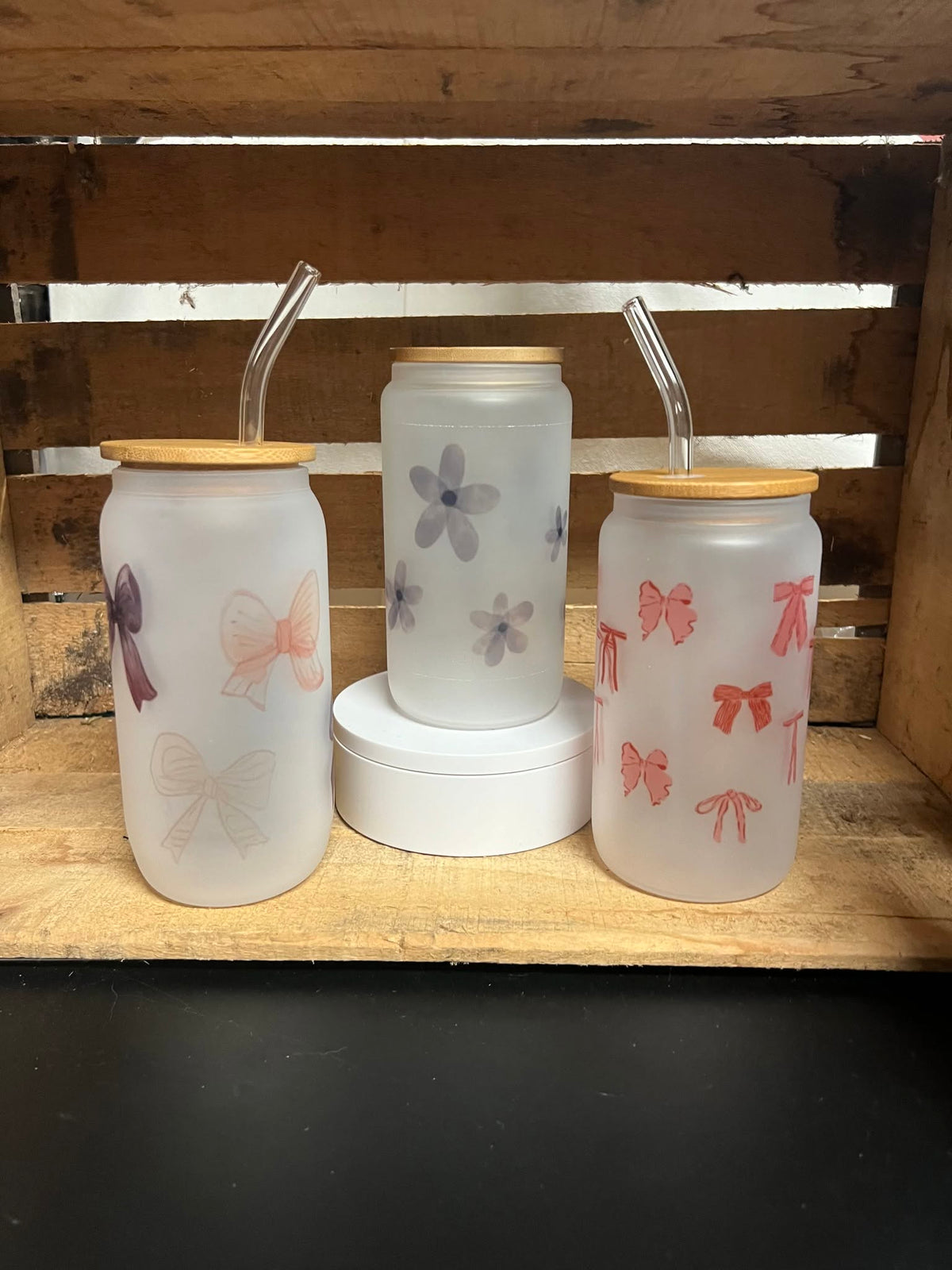Verre givré- Boucles