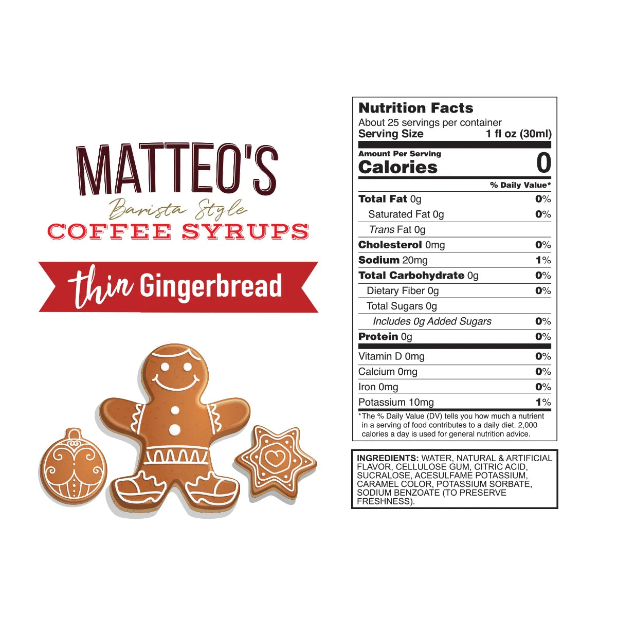 Matteo's - Sirop Café | Pain d'épice 750 ml