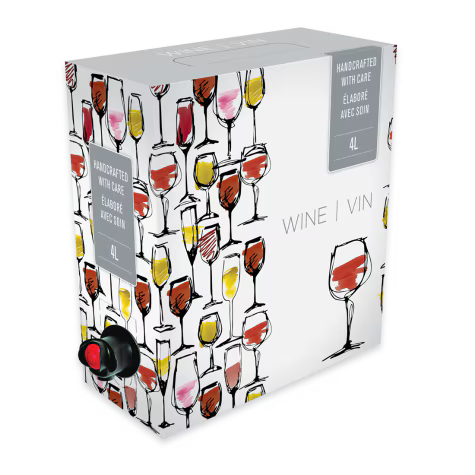 Boite pour vinier - Coupes de vin 4L