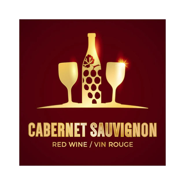 Etiquettes CABERNET SAUVIGNON coupe (pqt 30)