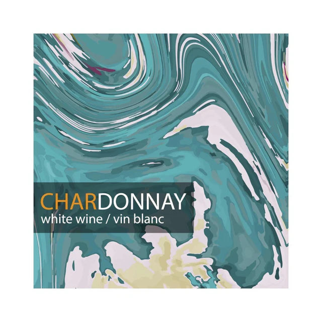 Etiquettes Chardonnay peinture (pqt 30)