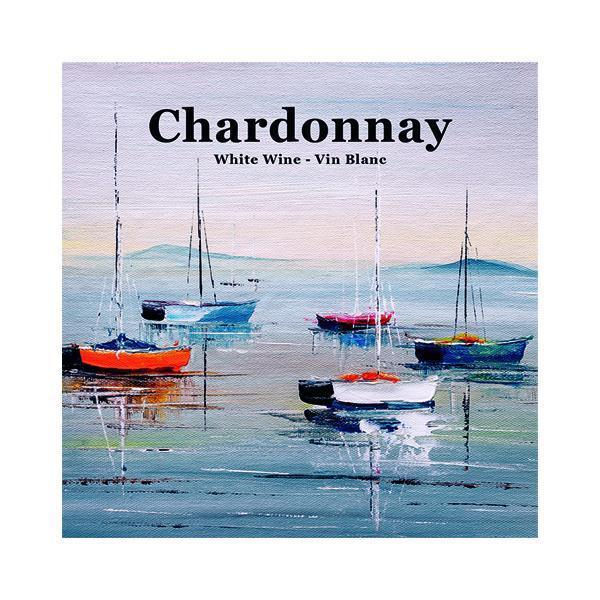 Etiquettes Chardonnay voilier (pqt 30)