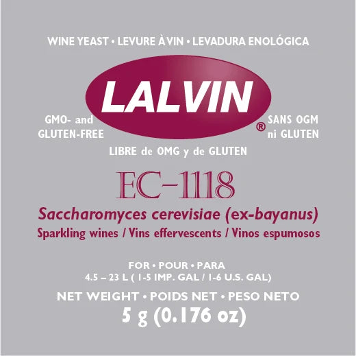 Levure Lalvin EC-1118