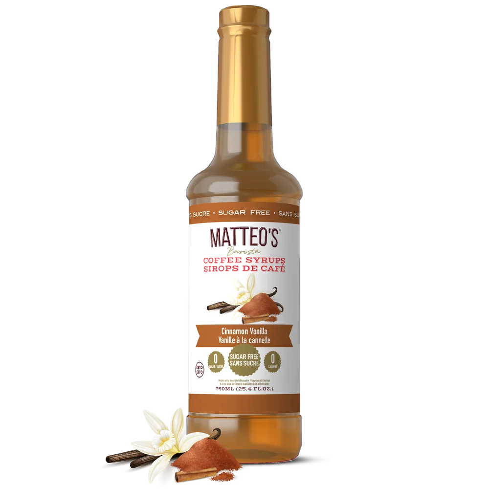 Matteo's - Sirop Cocktail | Vanille à la Cannelle 750 ml
