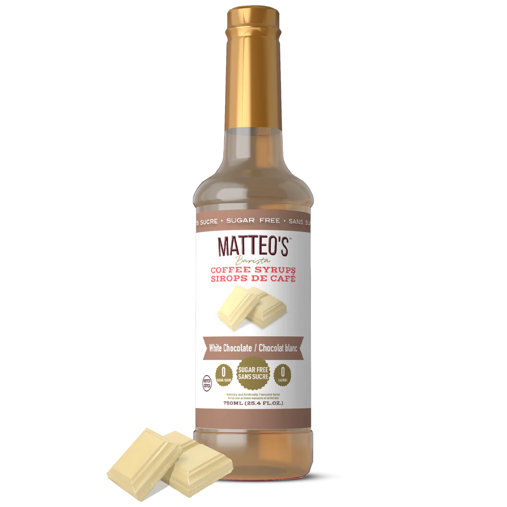 Matteo's - Sirop Café | Chocolat Blanc 750 ml