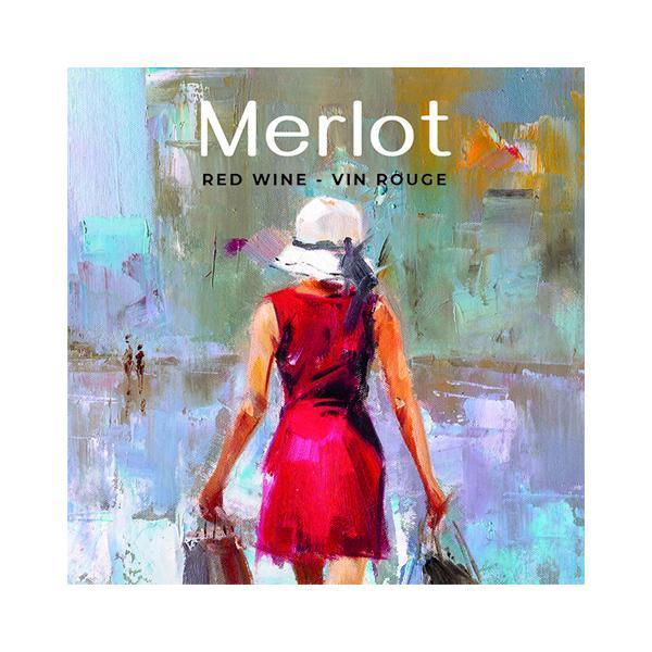 Etiquettes MERLOT robe rouge (pqt 30)