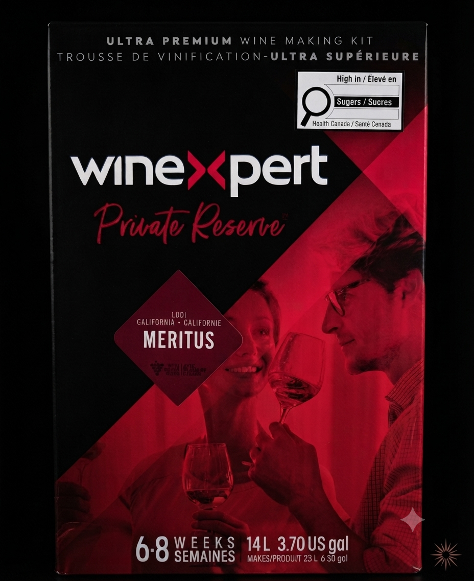 PR - Meritus, Lodi, Californie- avec peaux de raisin