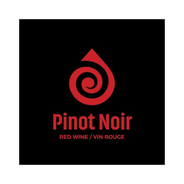 Etiquettes PINOT NOIR cor rouge (pqt 30)