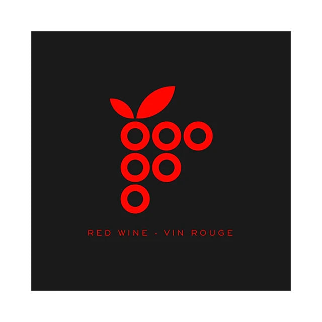 Etiquettes Red Wine/Vin Rouge (pqt 30)