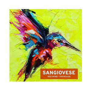 Etiquettes SANGIOVESE colibri (pqt 30)