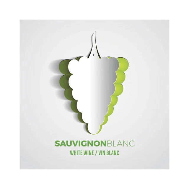 Etiquettes Sauvignon Blanc grape verte (pqt 30)