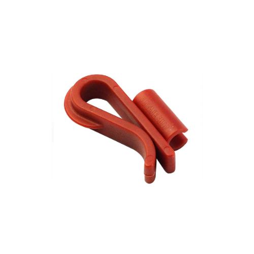 Pince-support tube rigide 3/8" (rouge)