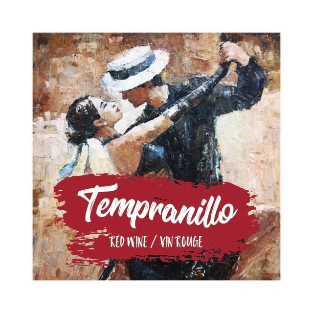 Etiquettes TEMPRANILLO couple (pqt 30)
