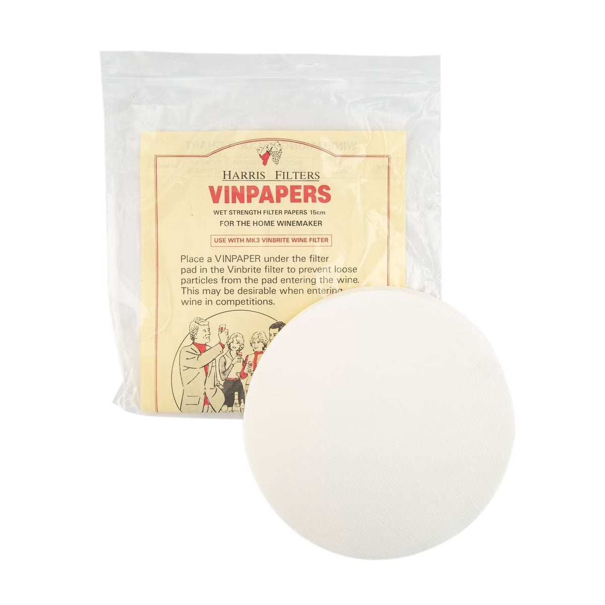 Filtre VinPapers rond pqt 100