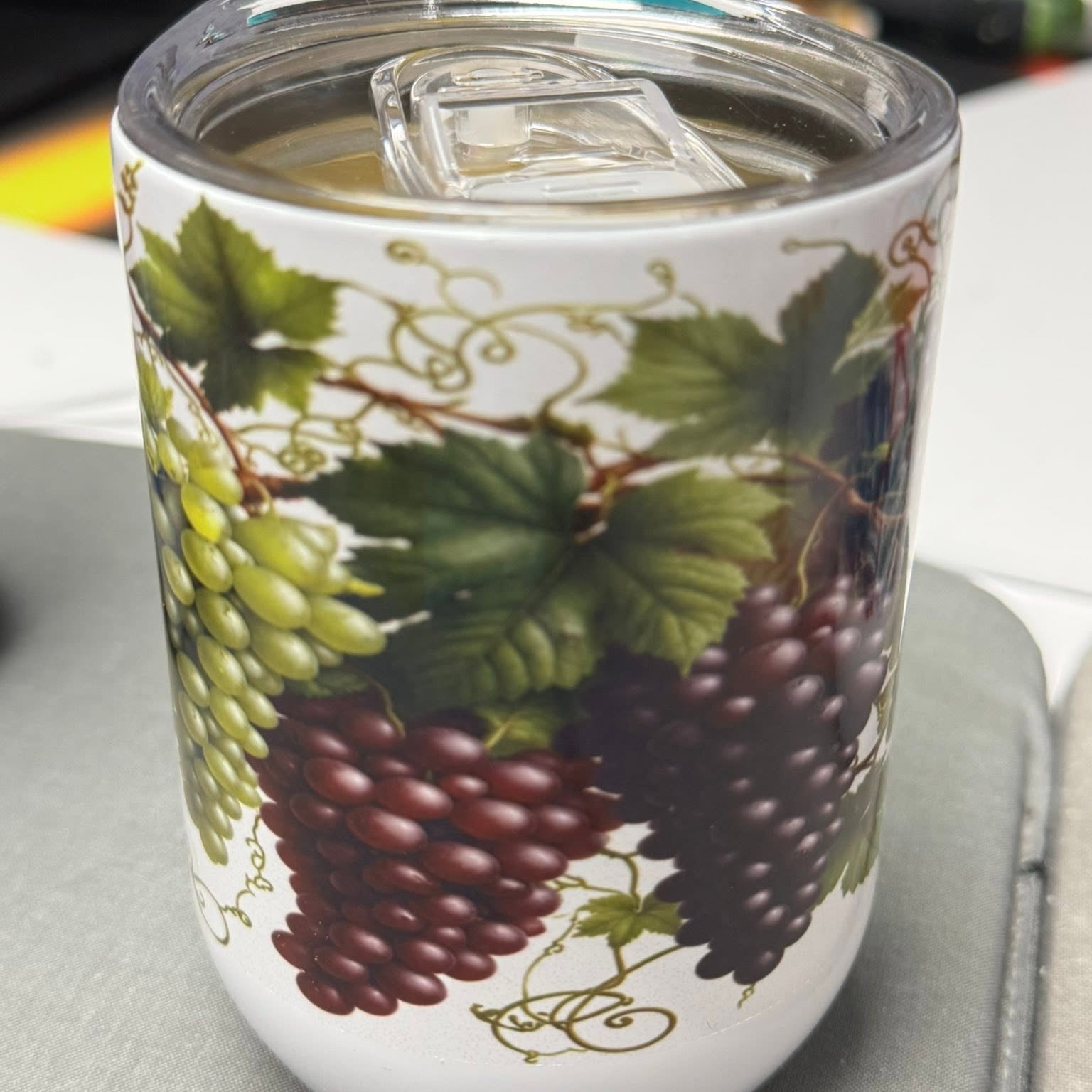 Verre à vin isothermique- Grappes de raisins
