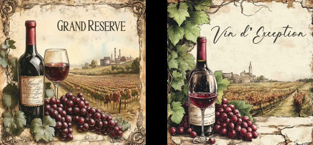 Sous-verre x4- Vins