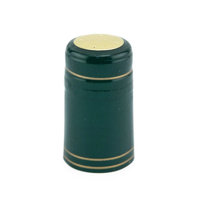 Cache-Bouchon- Vert ligne or (pqt 30)